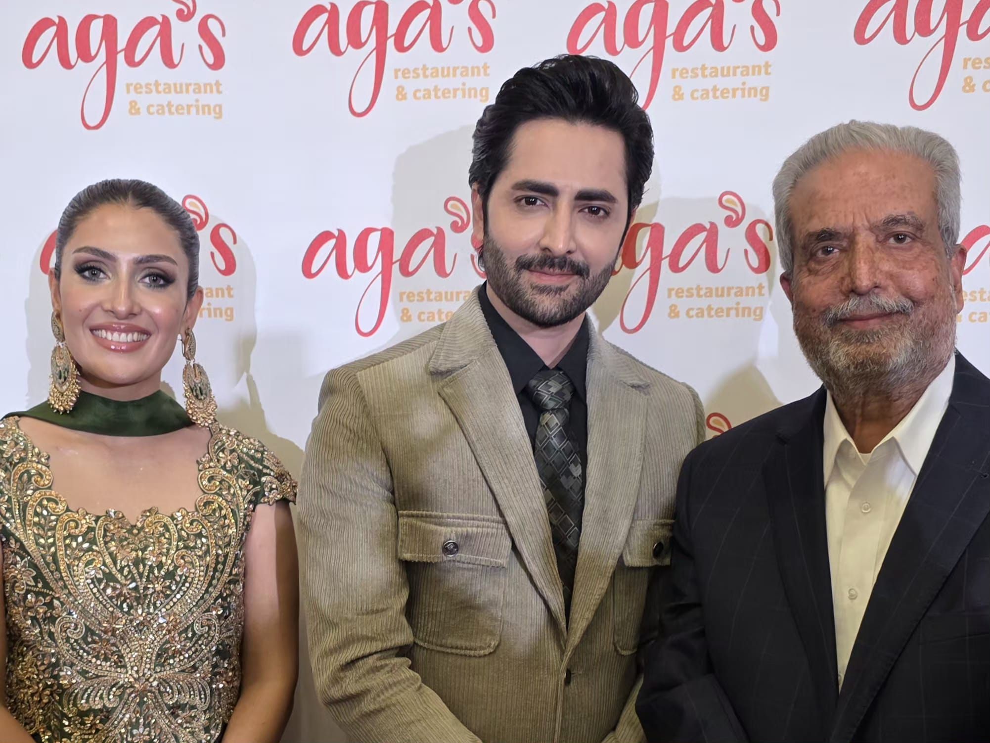 Ayeza Khan & Danish Taimoor grace Houston’s community with their presence Meet and Greet at Agas Restaurant and Catering on Oct 30, 2025, hosted by the owner Shaukat Maredia.Fans really enjoy their company and their high ethical standards and manners especially how they mingle with the general public with patience love care and respect by Ayeza and Danish and everyone thanks Shaukat Maredia for this great Meet and Greet opportunity.