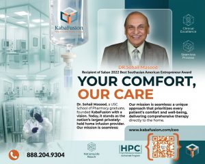 Dr. Sohail Masood and KabaFusion team providing home infusion therapy services to patients across the United States