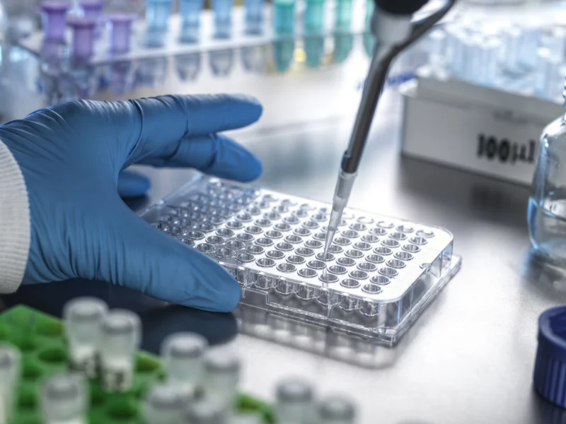 Cancer researcher in a lab studying disparities in cancer outcomes