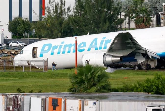 Amazon Prime Air Boeing 767 cargo plane crashes at Miami International Airport